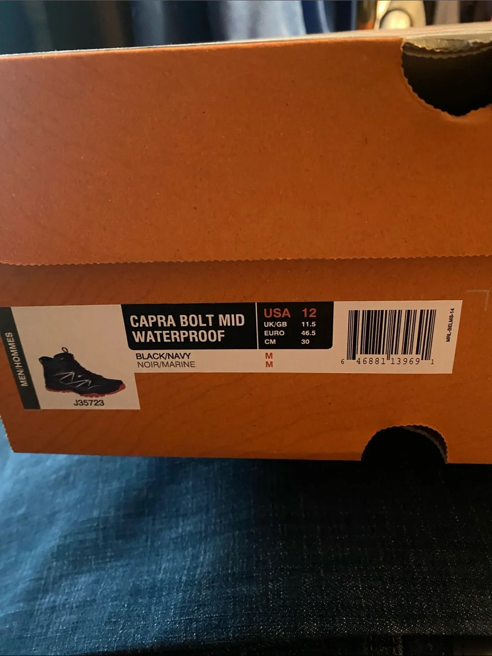 Merrell Capra Bolt Mid Waterproof Boots - Black/Navy